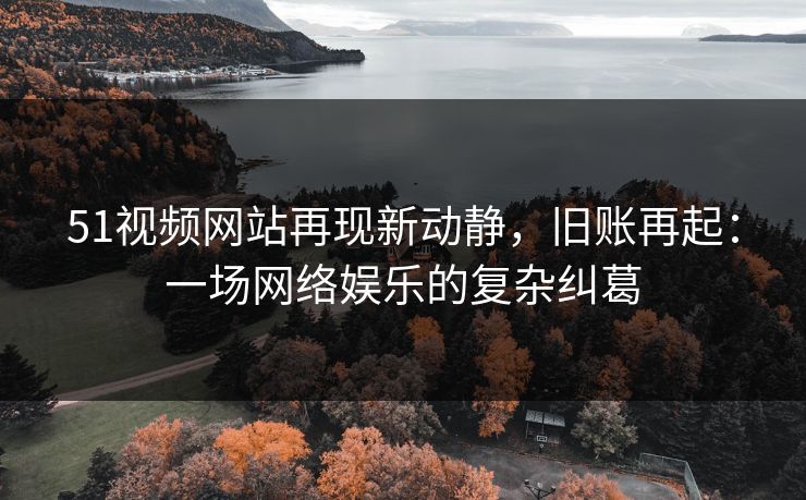 51视频网站再现新动静，旧账再起：一场网络娱乐的复杂纠葛